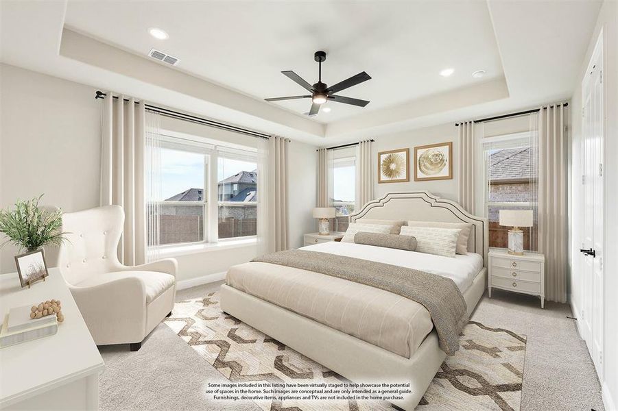 Furnished interior view inside a new home in Ridgepoint, Midlothian (Image 13).