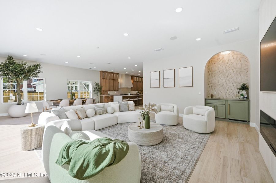 Furnished interior view inside a new home in , Atlantic Beach (Image 42).