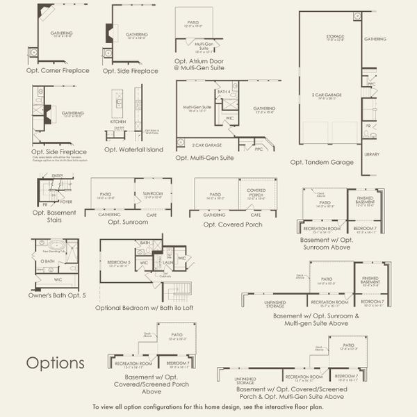 2D floor plan layout for the Northridge by Pulte Homes in Durham Farms, Hendersonville, TN (Image 5).