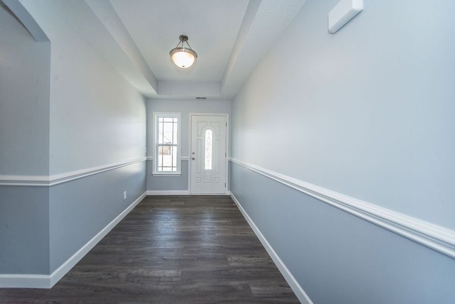 Representative unfurnished interior of a home built from the Franklin by Enchanted Homes in Guadalupe Heights, Seguin (Image 40).