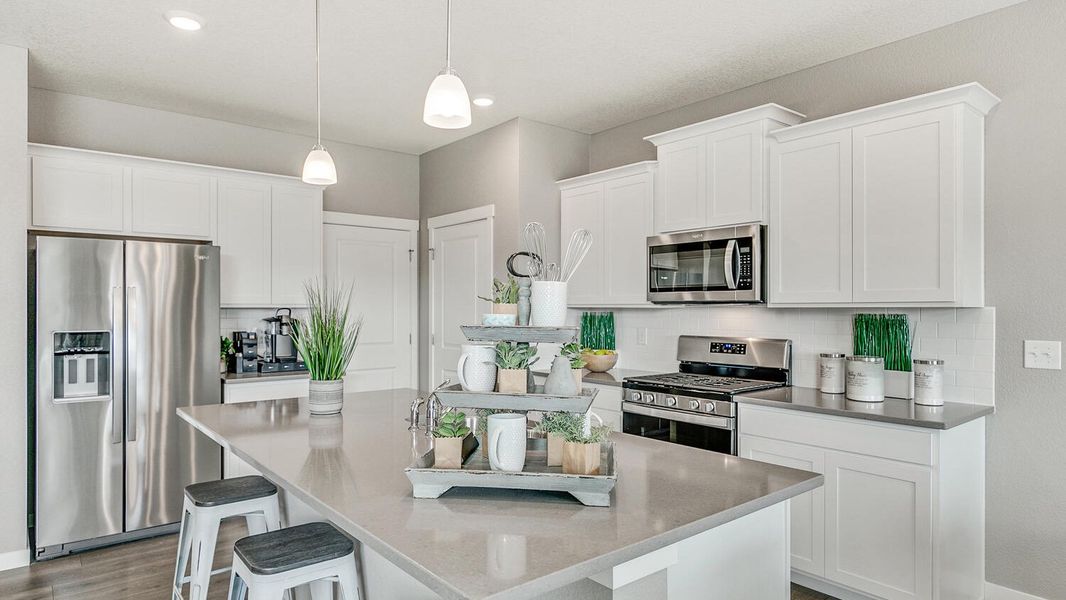 Furnished interior view inside a new home in Lakeside Canyon, Mead (Image 4).
