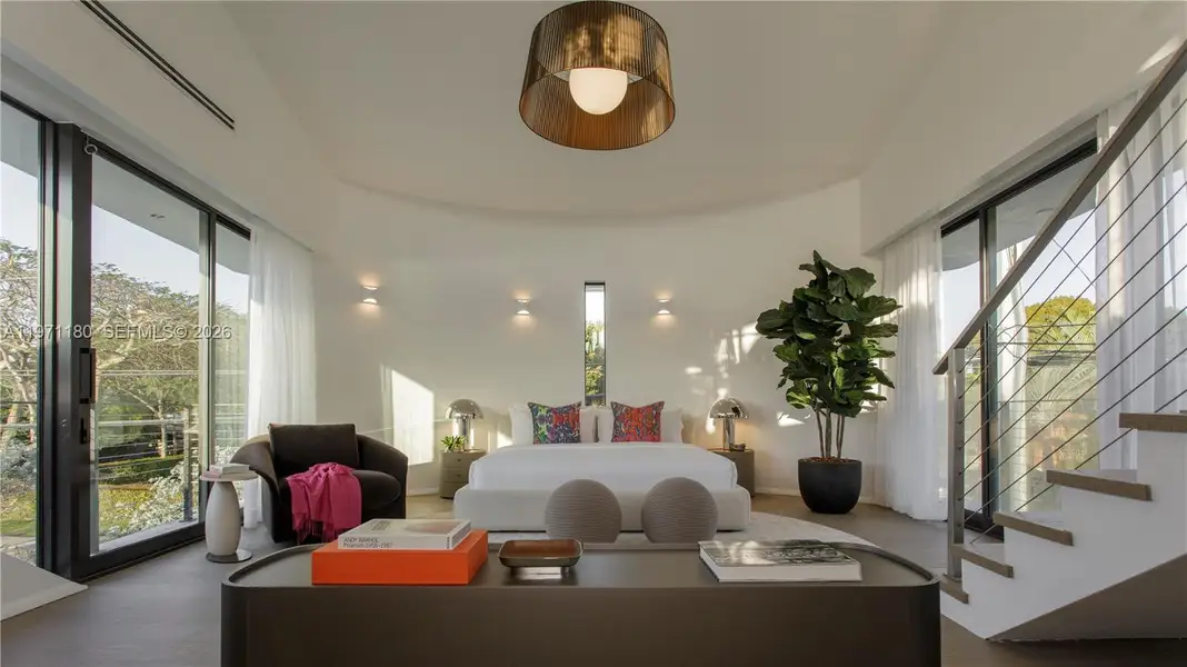 Furnished interior view inside a new home in , Miami (Image 10). Furnished interior view inside a new home in , Miami (Image 10).