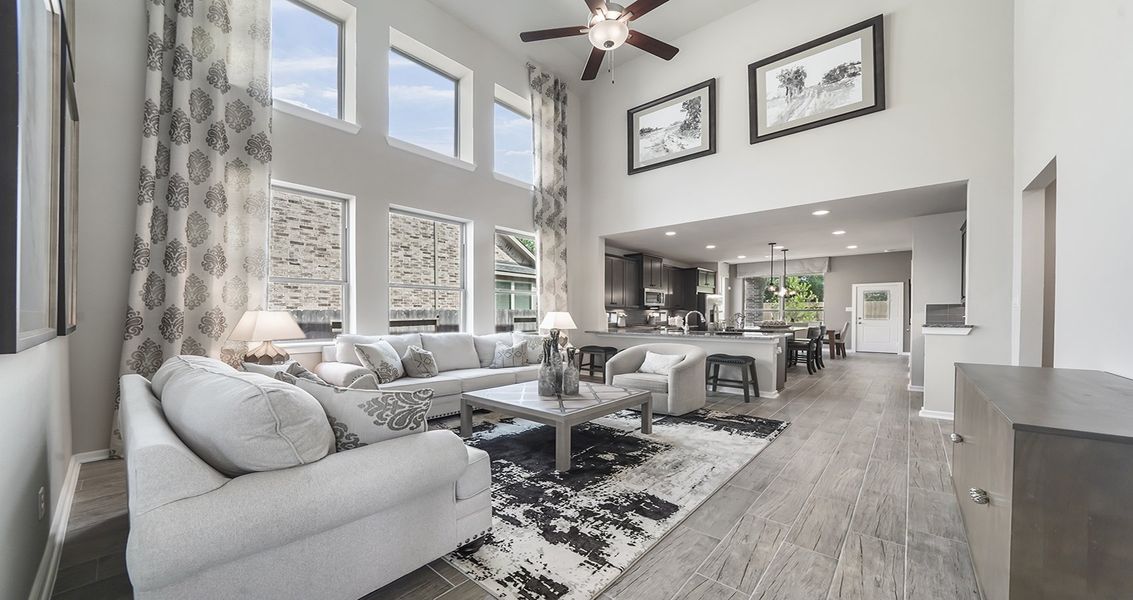 Furnished interior view inside a new home in Wood Leaf Reserve, Tomball (Image 6).