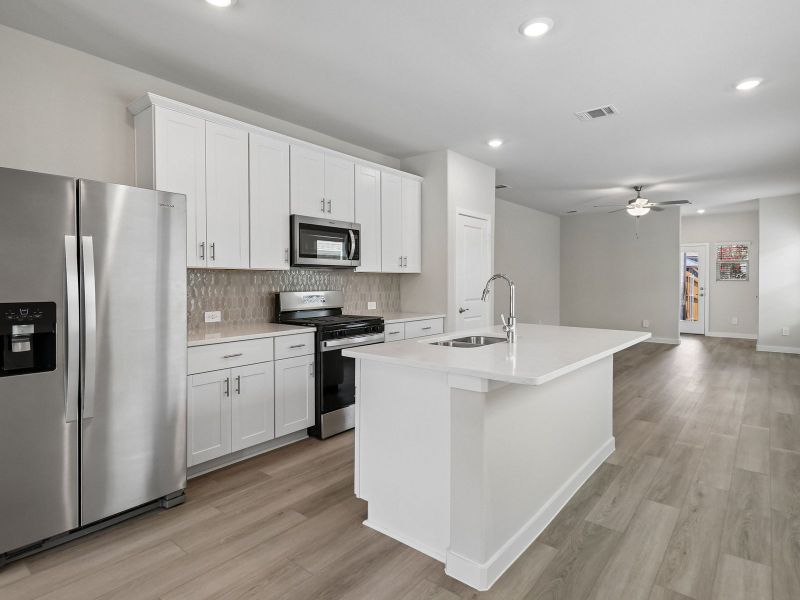 Furnished interior view inside a new home in Cibolo Hills West - Spring Series, Fort Worth (Image 7).