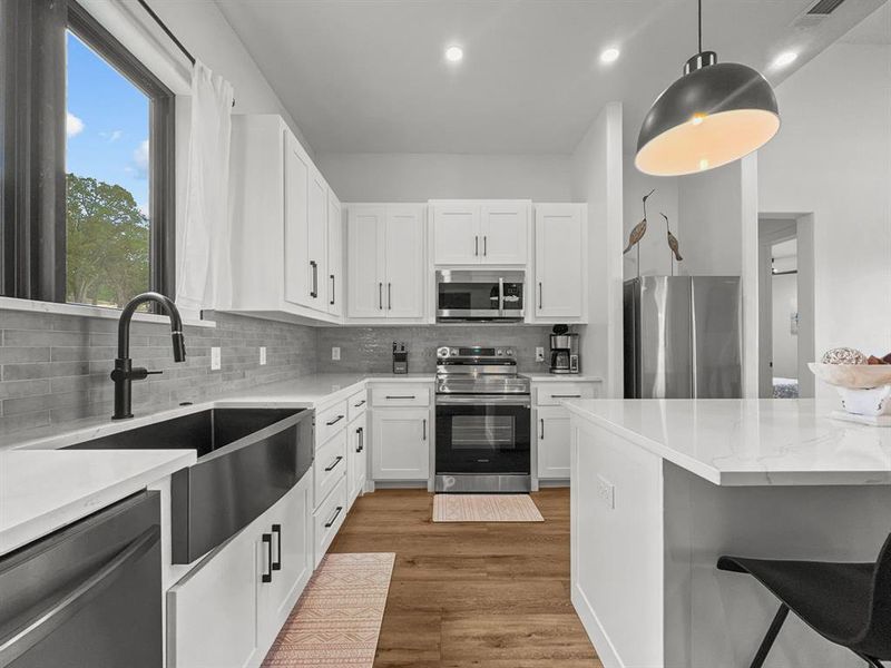 Furnished interior view inside a new home in , Graford (Image 6).