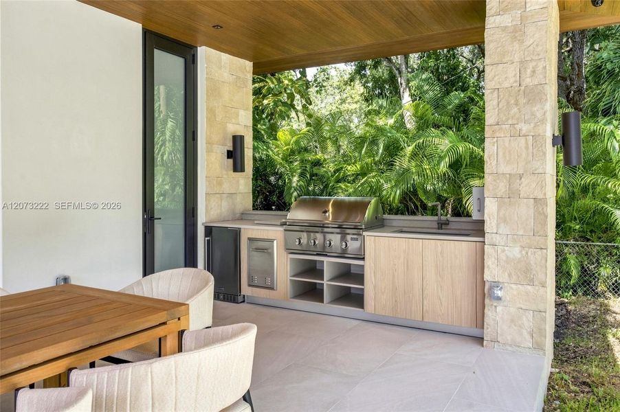Exterior details and patio area of a home in , Miami (Image 33). Exterior details and patio area of a home in , Miami (Image 33).