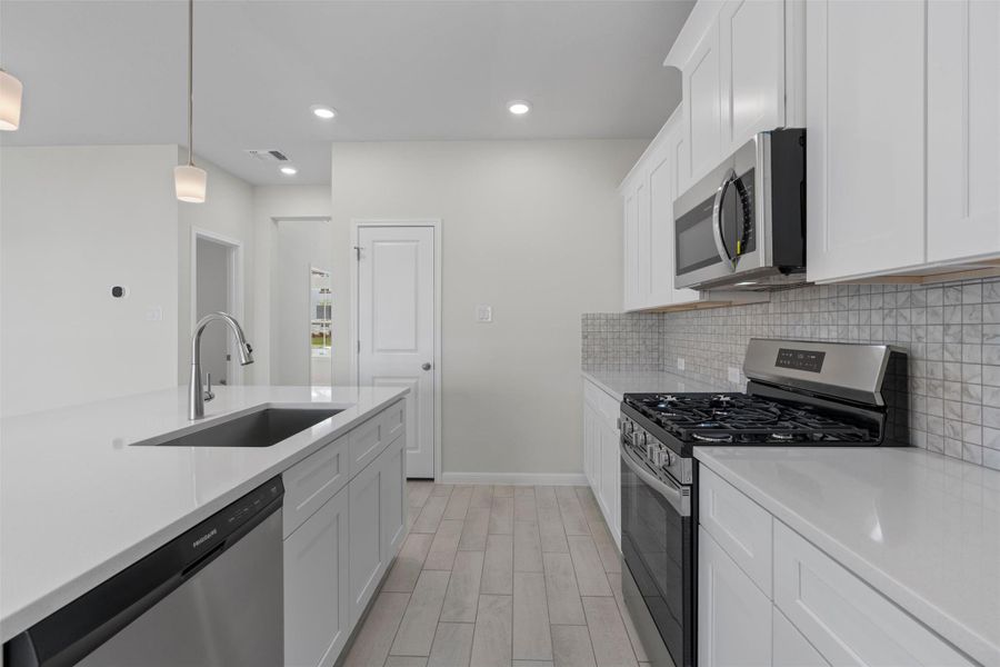 Furnished interior view inside a new home in Butler Farms, Liberty Hill (Image 6). Furnished interior view inside a new home in Butler Farms, Liberty Hill (Image 6).