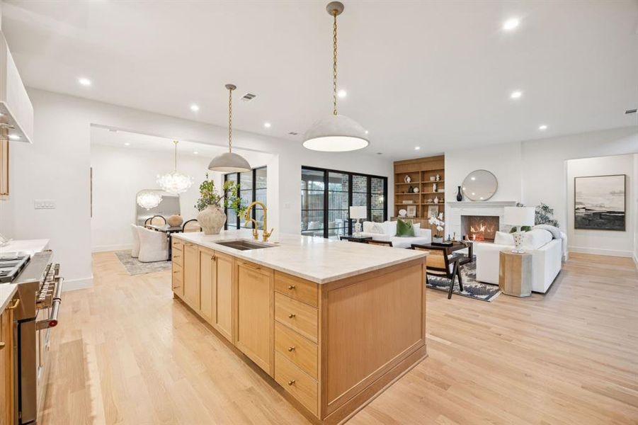 Furnished interior view inside a new home in , Dallas (Image 10).