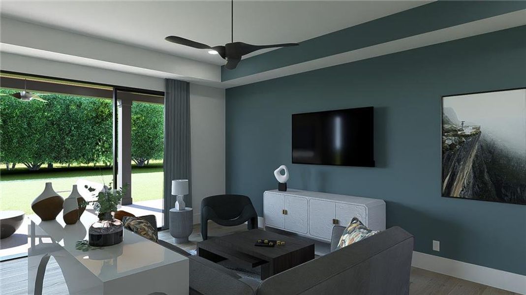 Furnished interior view inside a new home in , Dahlonega (Image 7).