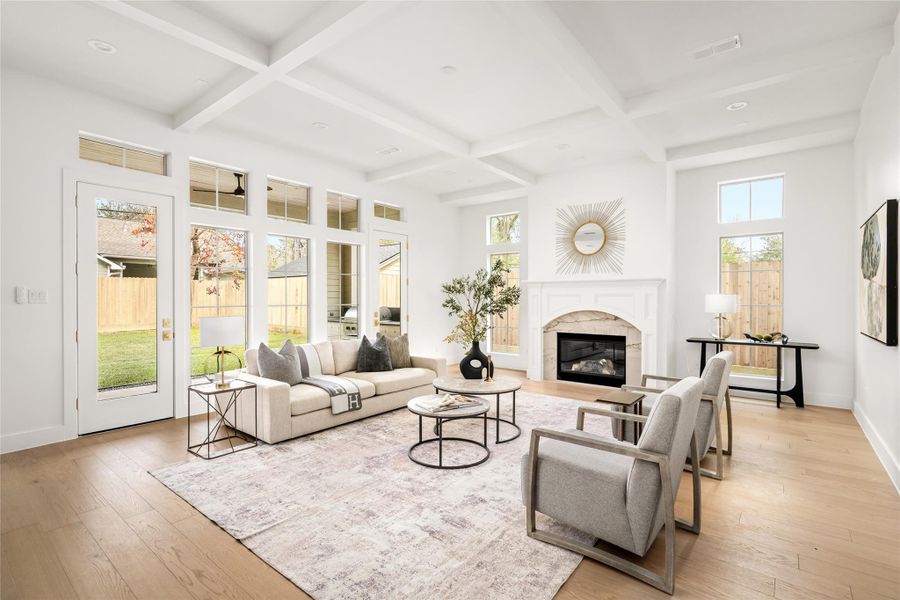 Furnished interior view inside a new home in , Houston (Image 31).