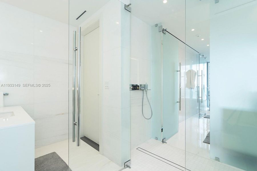 Furnished interior view inside a new home in , Miami (Image 9).