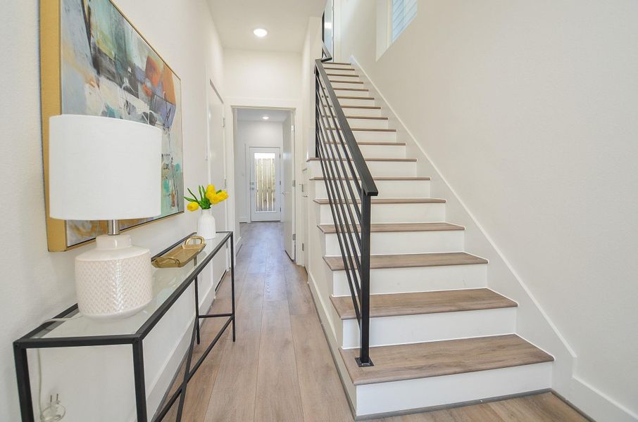 Entry (Sample photo from similar floor plan built by the builder)