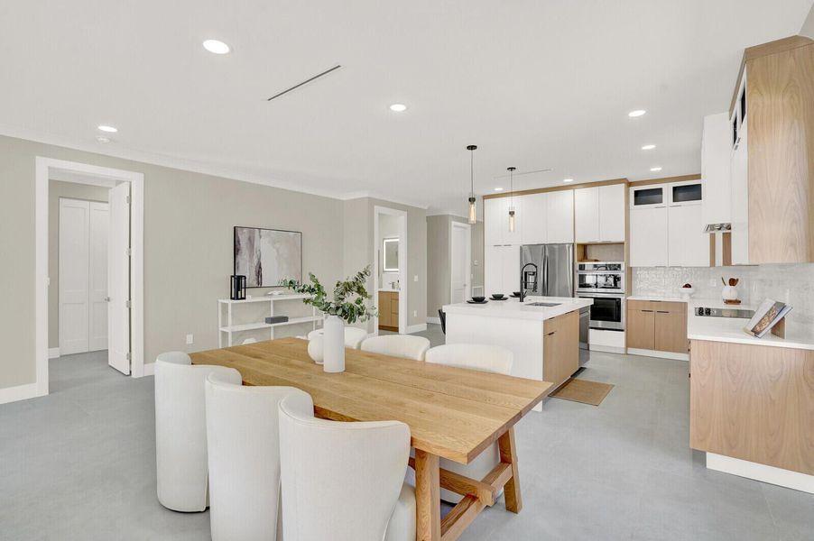 Furnished interior view inside a new home in , Delray Beach (Image 16). Furnished interior view inside a new home in , Delray Beach (Image 16).