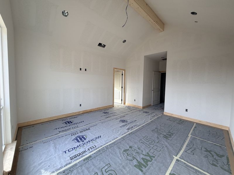 In-progress construction of a new home in Saddle Crest Estates, Weatherford, TX (Image 32).