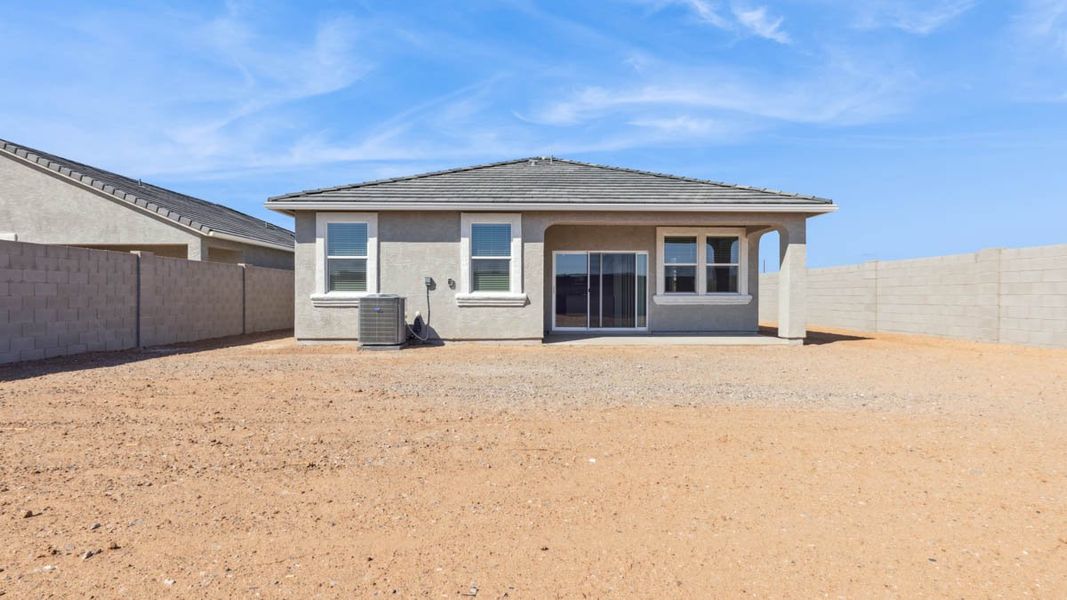 Exterior details and patio area of a home in Heartland Ranch, Coolidge (Image 2).