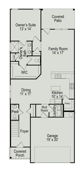 2D floor plan layout of this home in River Ranch, Dayton, TX (Image 3).