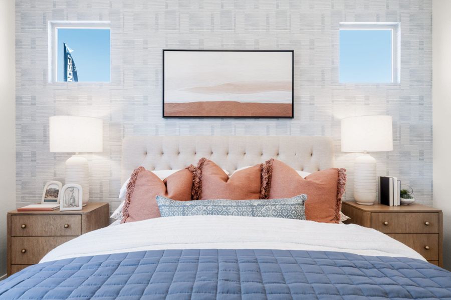 Primary Bedroom | Gemini Model Home | Rialta | New homes in Mesa, Arizona | Landsea Homes