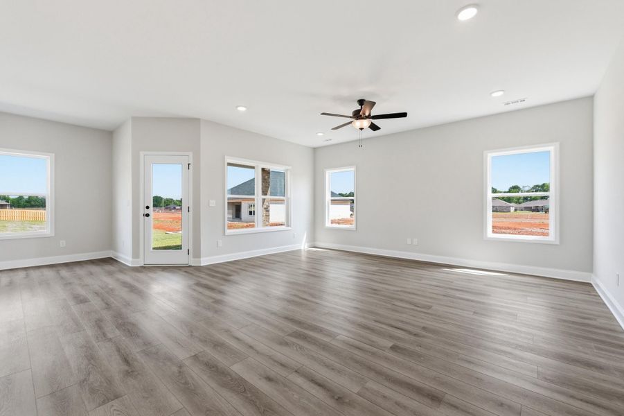 Representative unfurnished interior of a home built from the The Glen A by Davidson Homes LLC in Meadow Ridge Estates, Josephine (Image 13).