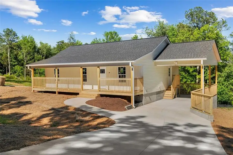Exterior details and patio area of a home in , Calhoun (Image 1). Exterior details and patio area of a home in , Calhoun (Image 1).