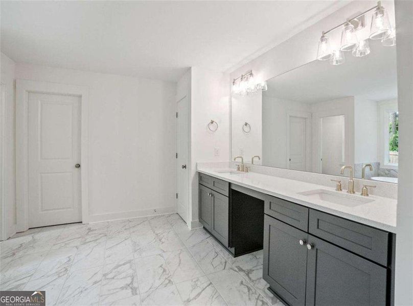 Furnished interior view inside a new home in The Villages at Whites Mill, Decatur (Image 6).