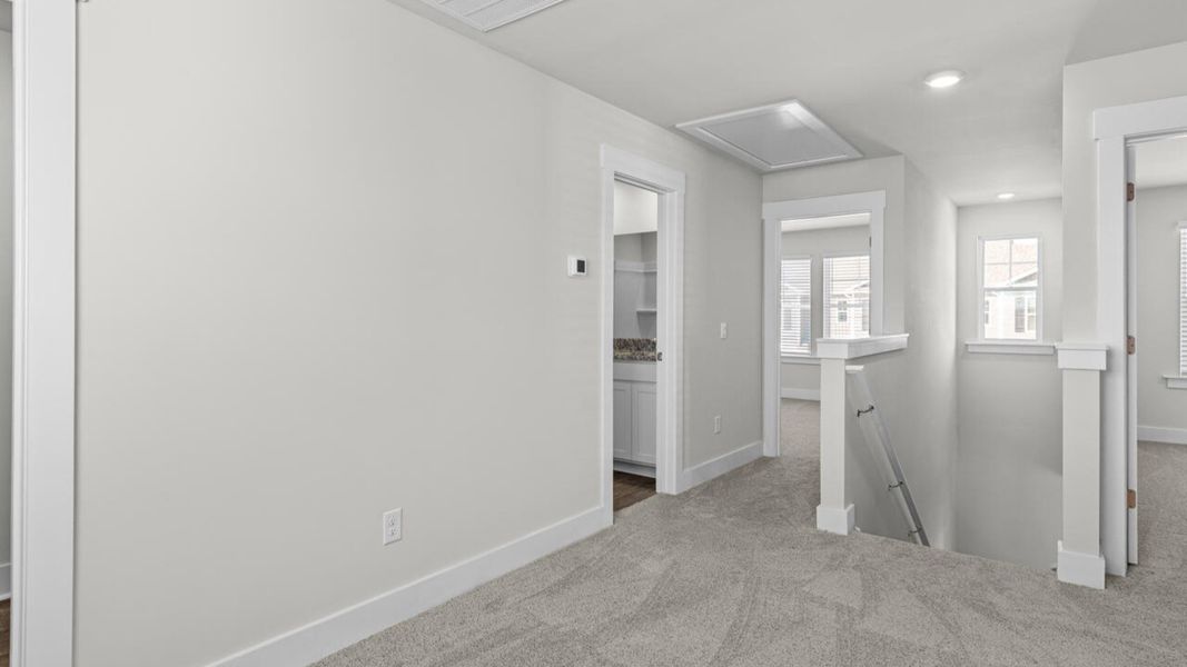 Spacious, unfurnished interior of a new home in Townes at Seabrooke, Leland (Image 26).