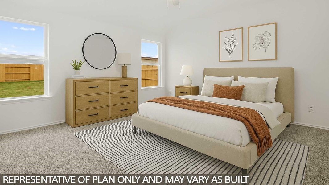 Furnished interior view inside a new home in Sunterra, Katy (Image 7).