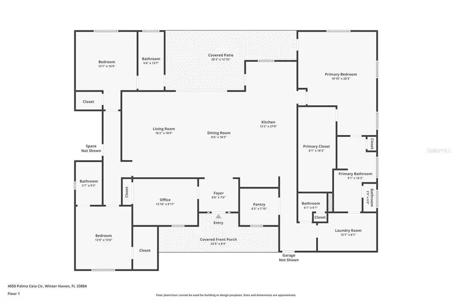 2D floor plan layout of this home in , Winter Haven, FL (Image 4). 2D floor plan layout of this home in , Winter Haven, FL (Image 4).