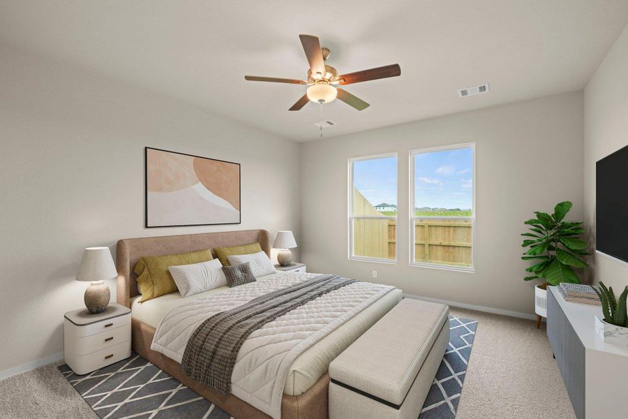 Primary Bedroom - Virtually Staged