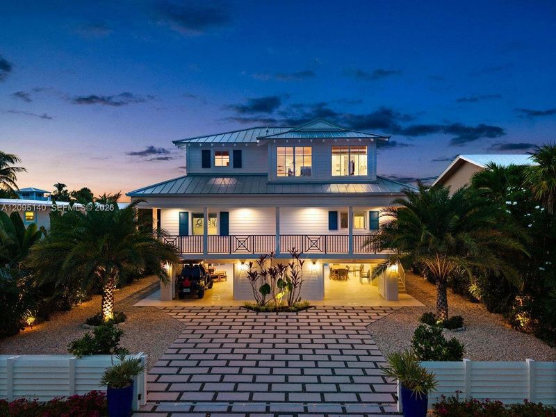 Front exterior of a new home in , Islamorada, Village of Islands, FL, highlighting curb appeal (Image 25).