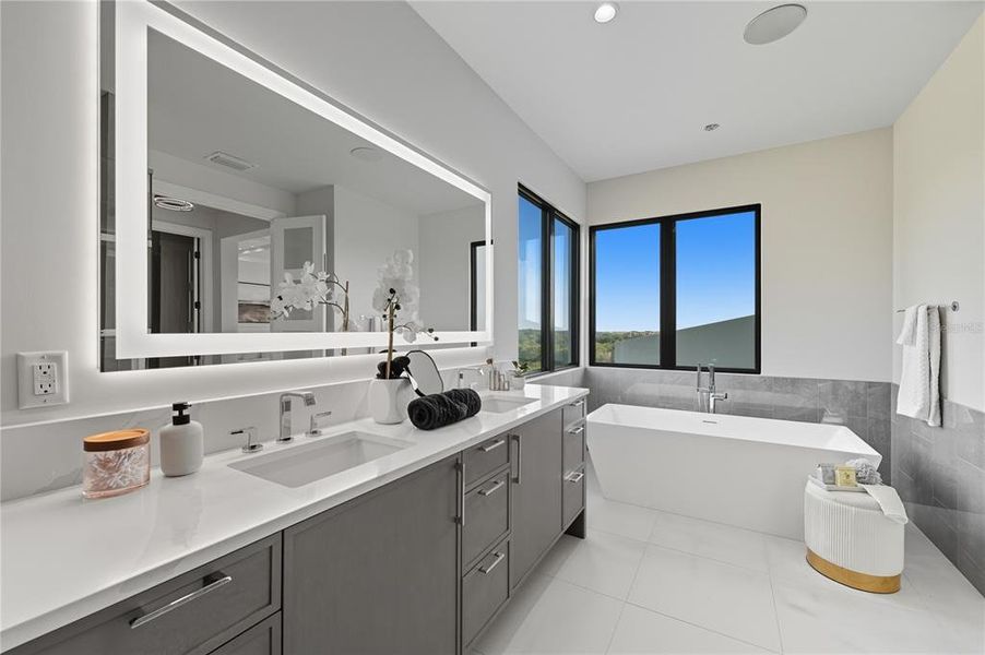 Furnished interior view inside a new home in , Montverde (Image 35).