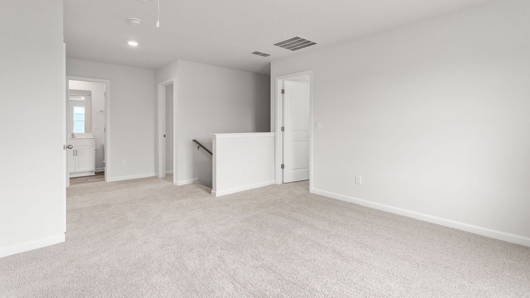 Representative unfurnished interior of a home built from the Kyle by D.R. Horton in Foxtail, Yadkinville (Image 27).