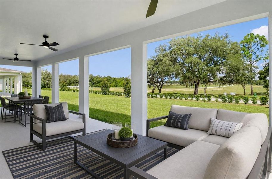 Exterior details and patio area of a home in Acuera Estates, Apopka (Image 3).