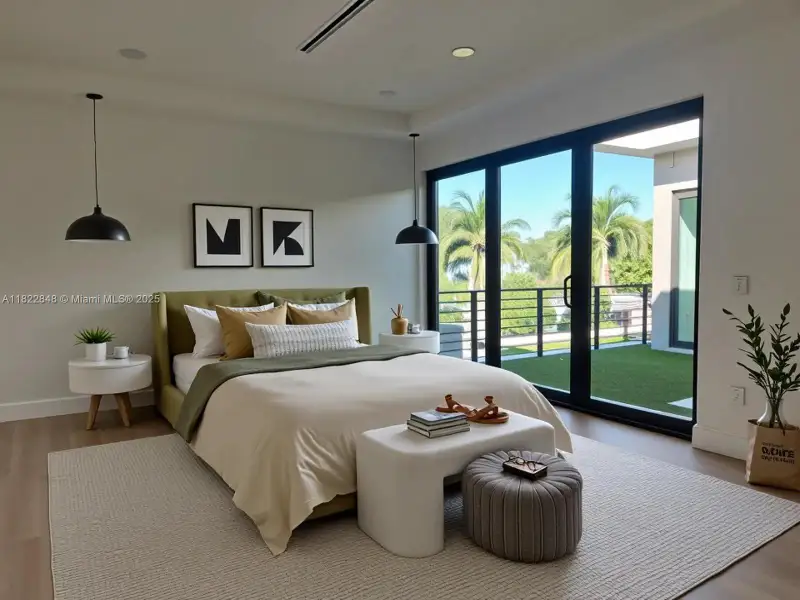 Furnished interior view inside a new home in , Fort Lauderdale (Image 9).