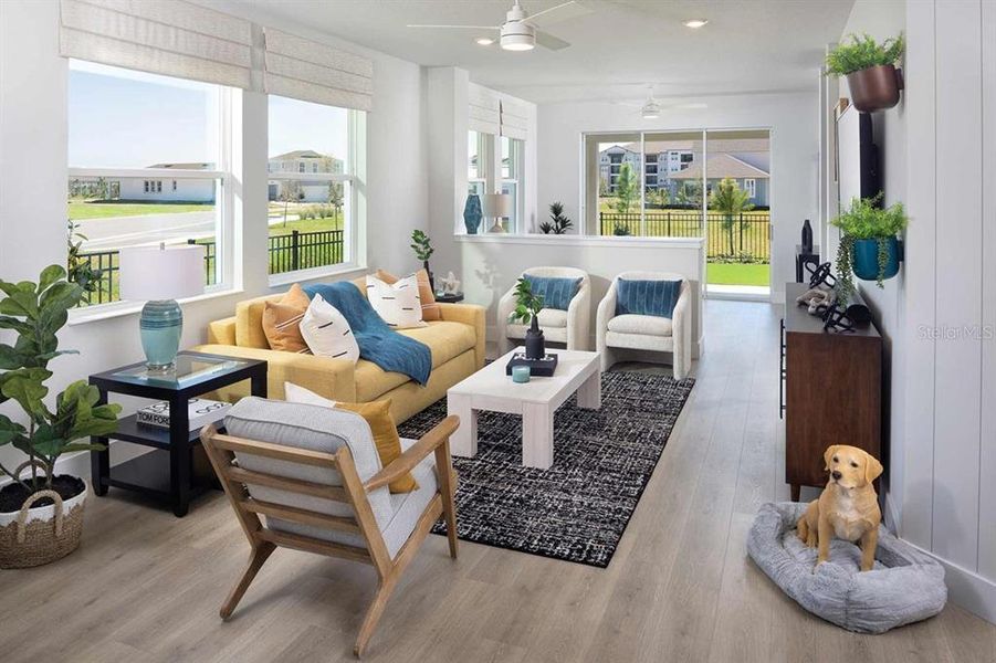 Furnished interior view inside a new home in Chapel Crossings - Garden Series, Wesley Chapel (Image 5).