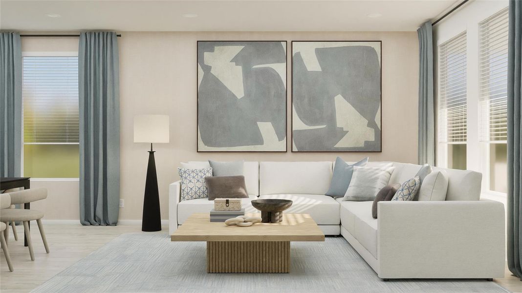 Furnished interior view inside a new home in Moore Landing, Magnolia (Image 18).