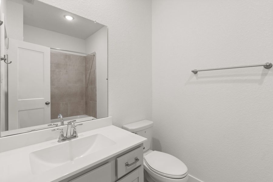 Furnished interior view inside a new home in Meridiana, Manvel (Image 17).