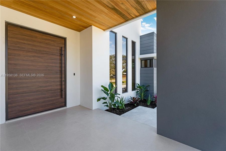 Exterior details and patio area of a home in , Miami (Image 3).