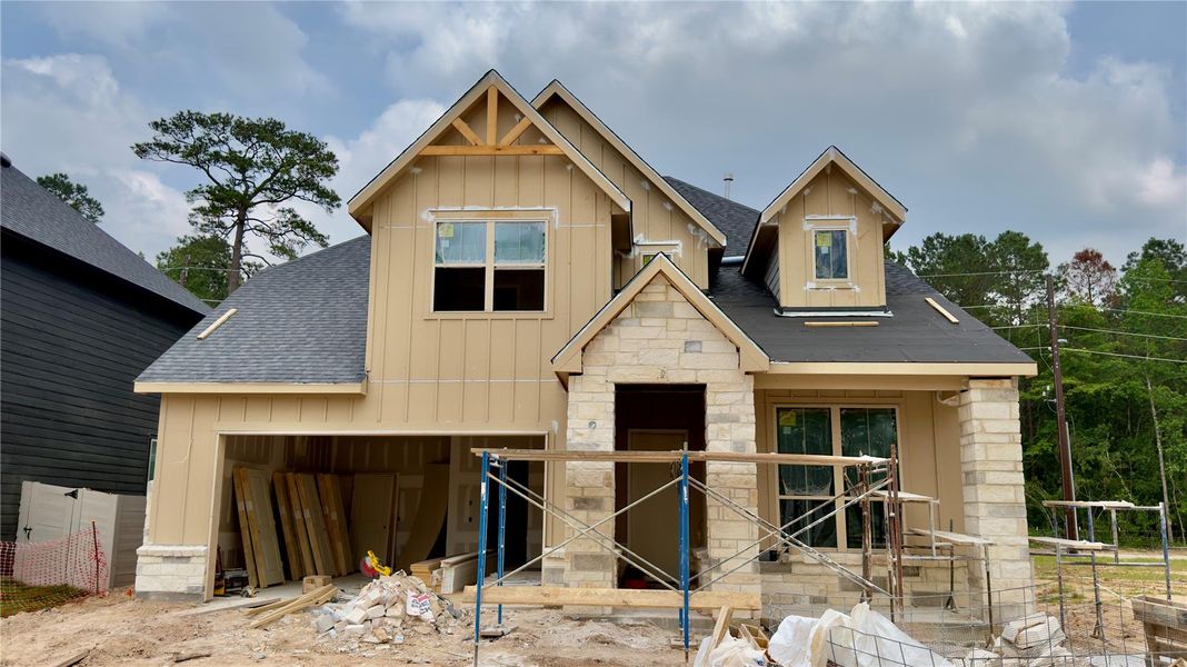 In-progress construction of a new home in Pulte Homes at Two Step Farm, Montgomery, TX (Image 30). In-progress construction of a new home in Pulte Homes at Two Step Farm, Montgomery, TX (Image 30).