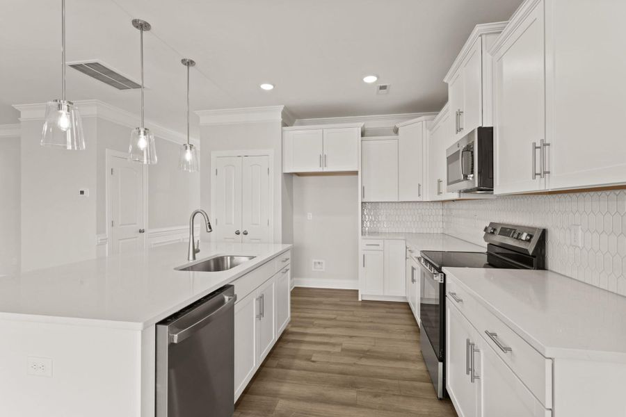 Furnished interior view inside a new home in Founders Club, Moore (Image 8).