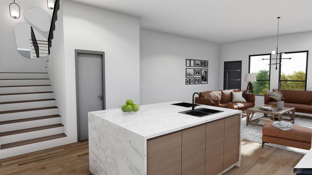 Furnished interior view inside a new home in , Irving (Image 5).