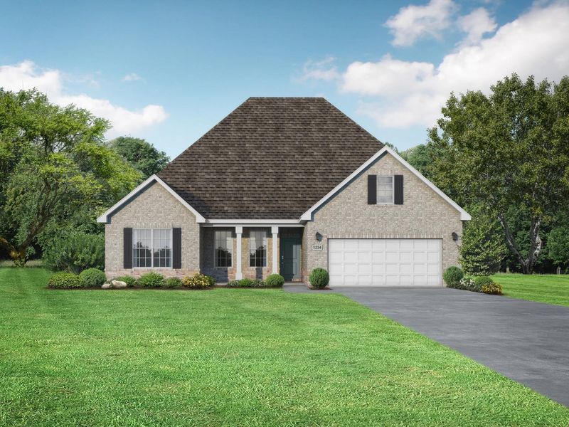 Representative exterior photo of a completed home built from the The Rockford C by Davidson Homes LLC in Waverly Estates, Josephine, TX (Image 22).