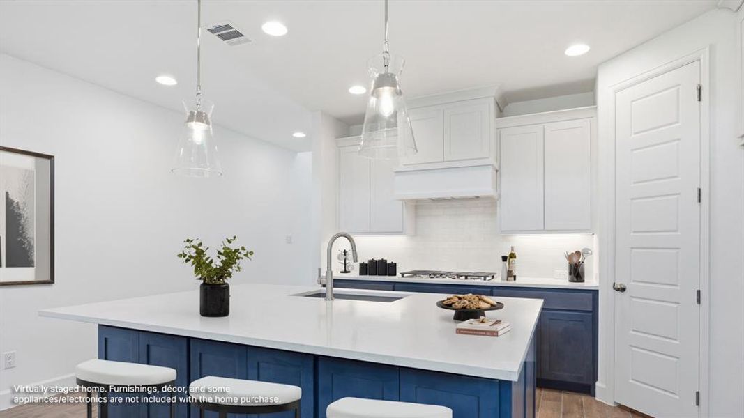 Furnished interior view inside a new home in The Heights at Uptown Celina, Celina (Image 9).