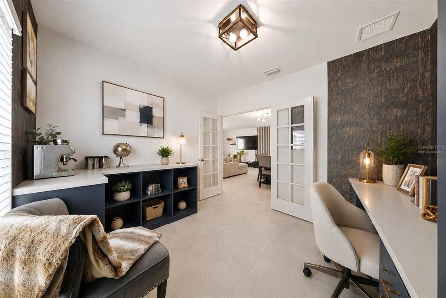 Furnished interior view inside a new home in , Kissimmee (Image 46). Furnished interior view inside a new home in , Kissimmee (Image 46).