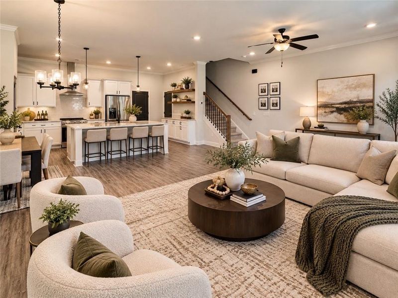 Furnished interior view inside a new home in Serenity, Hapeville (Image 11).
