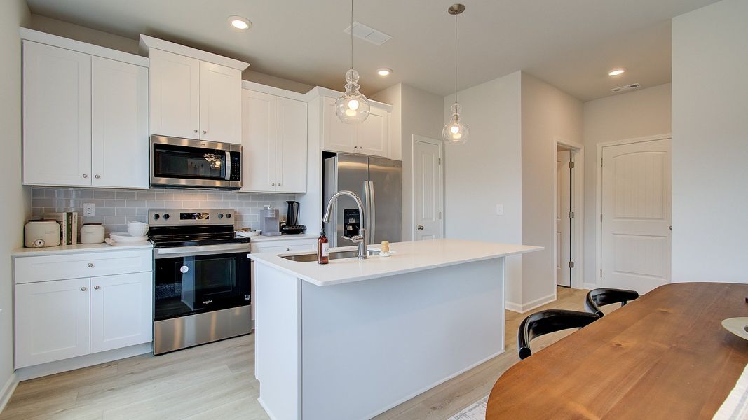 Representative furnished interior of a home built from the Layla II by DRB Homes in Towne Center, Hampton (Image 15).