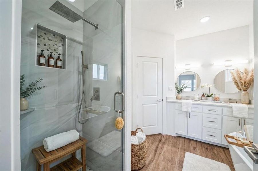 Furnished interior view inside a new home in , Granbury (Image 13).