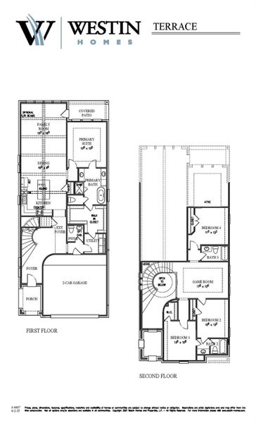 2D floor plan layout of this home in Austin Point, Richmond, TX (Image 3).
