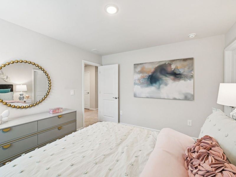 Furnished interior view inside a new home in River Glen, Angier (Image 16).