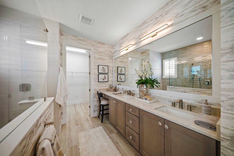 Representative furnished interior of a home built from the Halyard by Homes by Towne in Shellstone at Waterside, Sarasota (Image 11).