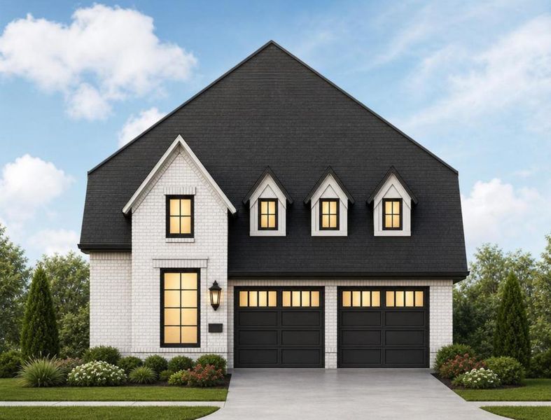 Representative exterior photo of a completed home built from the Royal Catherine III by Grand Homes in Walton Ridge - Carriage, Corinth, TX (Image 25).